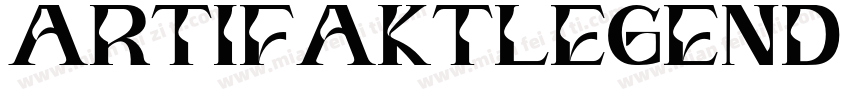 ArtifaktLegend Regular字体转换